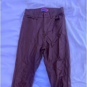 Edikted Faux Leather Pants (XS)